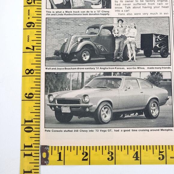 1972 1st Annual Car Craft Street Machine Nationals 7-Page Article 8" x 11" - Picture 13 of 16